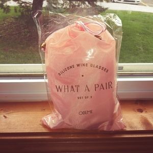 Silicone wine glasses